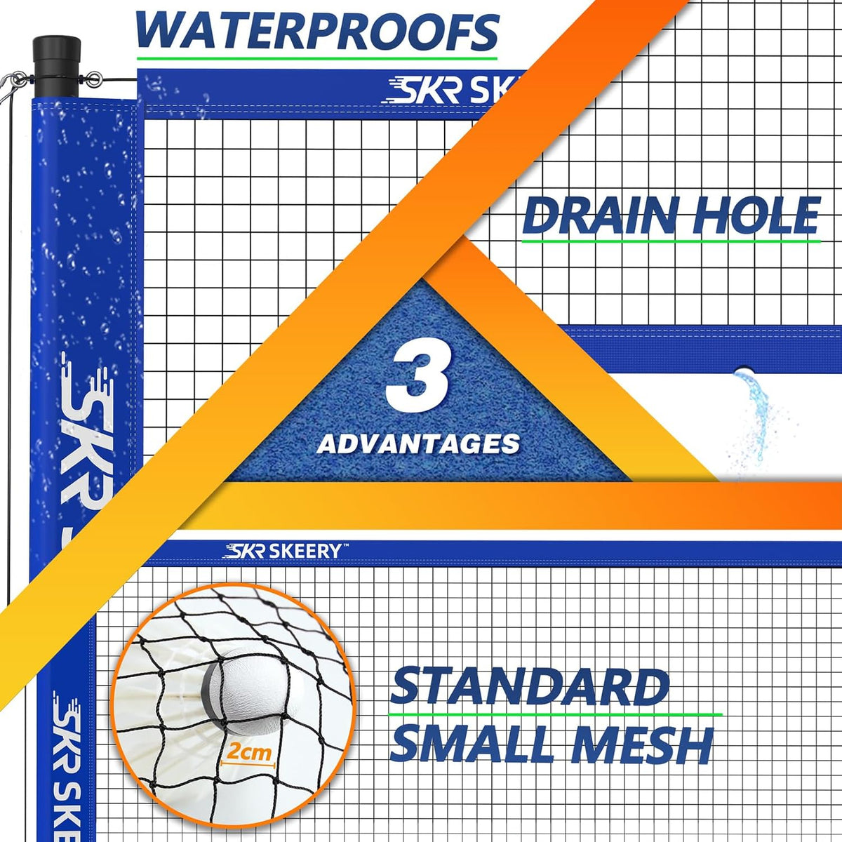Professional Badminton Set with Winch System,Portable Badminton Net includes Carbon Aluminum Badminton Rackets Set of 4,3 Shuttlecocks and Carrying Bag,Badminton Sets for Backyards,Beach
