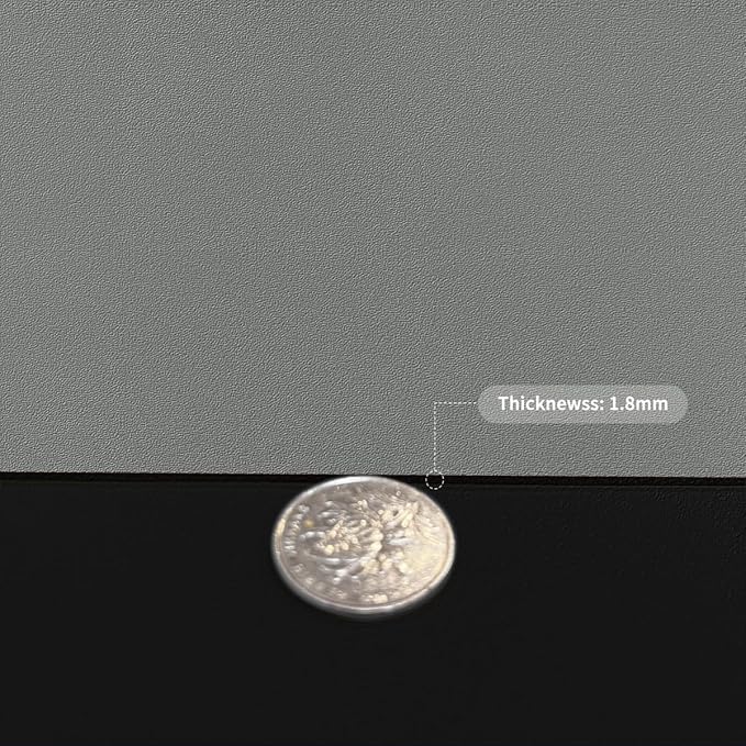 Desk Protector Mat - 12x48 Inch Waterproof Easy to Clean Can Conceal Flaws Protector The Table Top from Scratches Used for Coffee Table Office Table Dresser(Black+Gray 12x48)