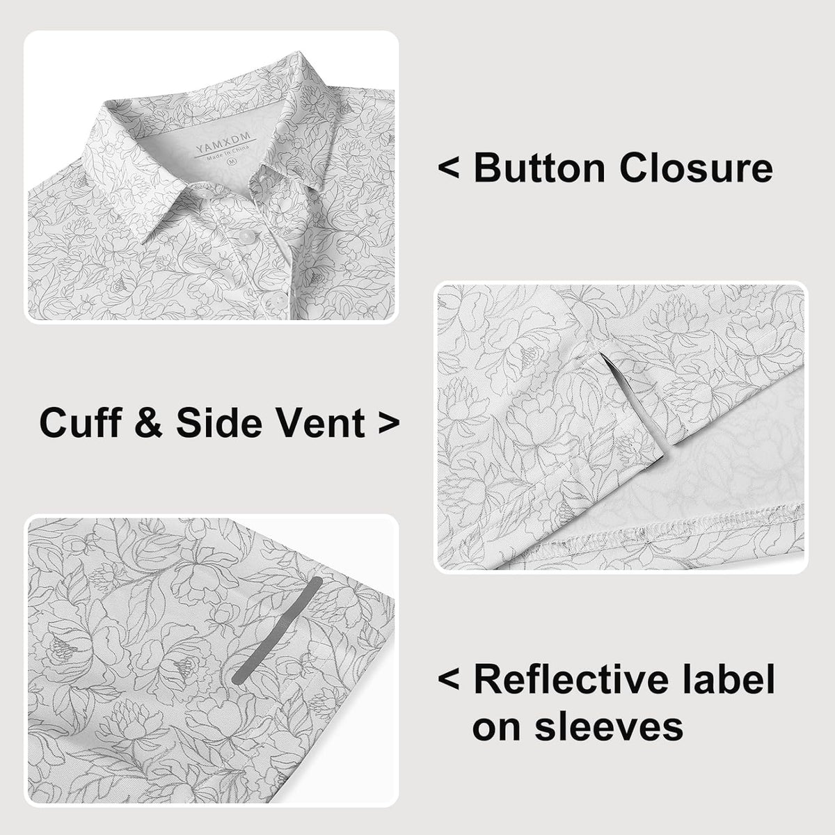Golf Shirts for Men - Moisture Wicking Short Sleeve Performance Sport Casual Striped Collared Mens Polo Shirt