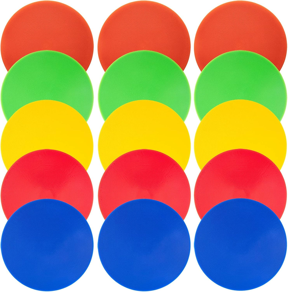 Spot Markers 9 Inch Non Slip Rubber Floor Markers Flat Field Cones Poly Dots for Soccer Basketball Sports Speed Agility Training and Drills
