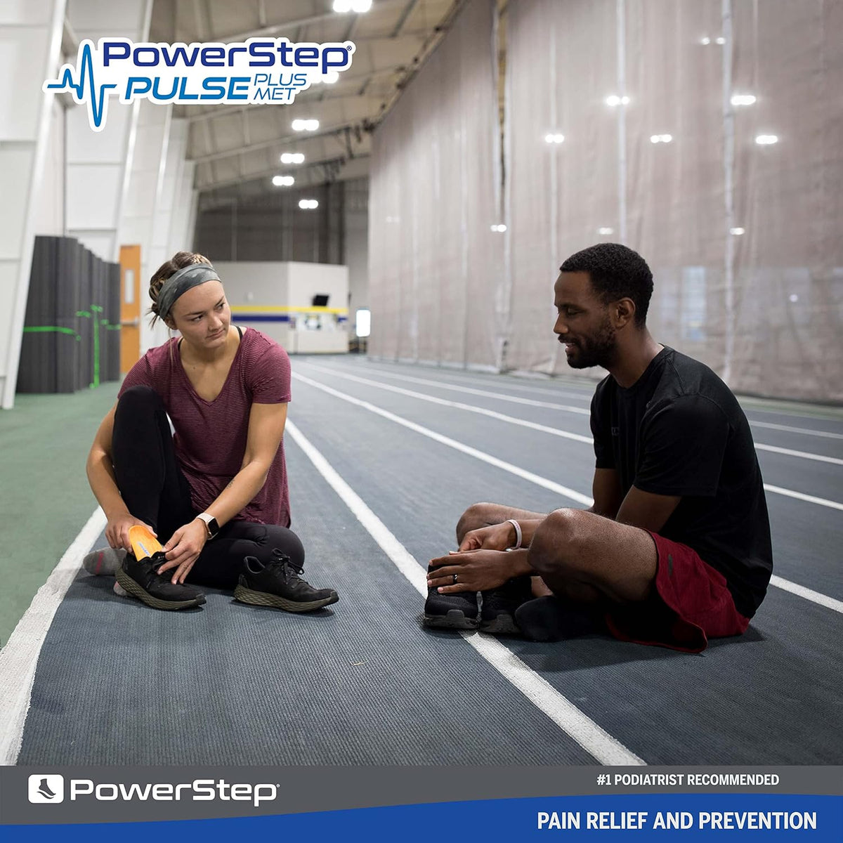 PowerStep Pulse Plus Met - Ball of Foot Pain Relief Shoe Insoles - Running Shoe Orthotics for Metatarsal Foot Pain, and Morton's Neuroma Relief - Made in The USA (M 5-5.5, F 7-7.5)