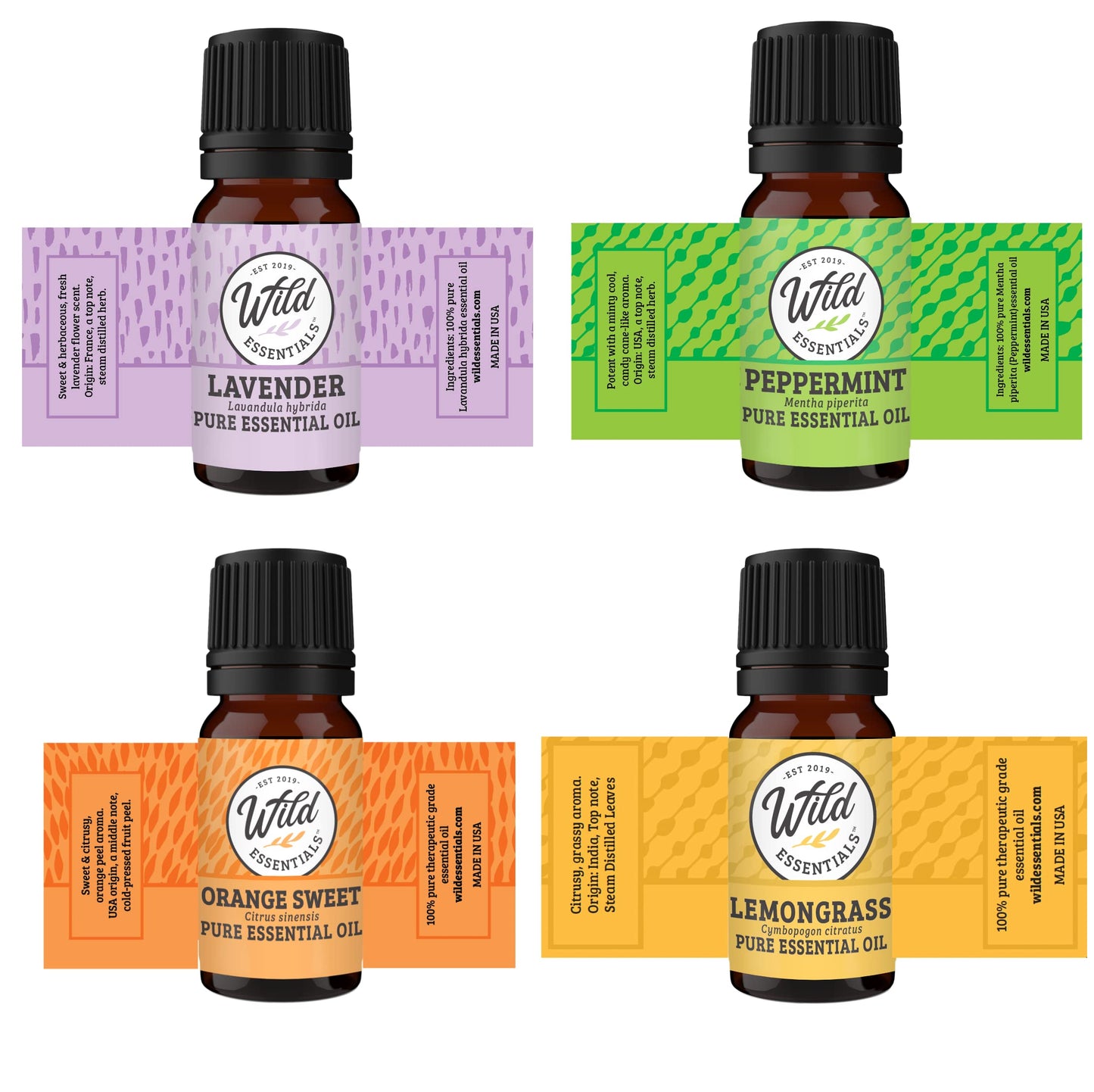 Wild Essentials Mother’s Heart Necklace Essential Oil Diffuser Kit, Lavender, Lemongrass, Peppermint, Orange Oils, 12 Refill Pads, Calming Aromatherapy Gift Set, Customizable Color Changing, Perfume
