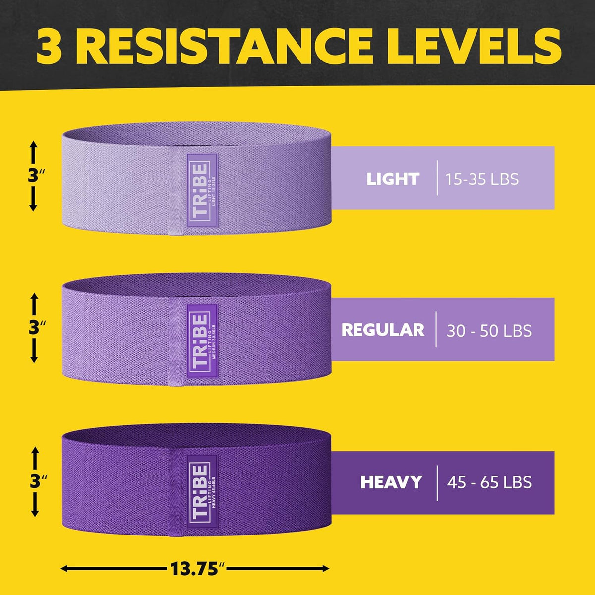 Fabric Resistance Bands for Legs - Workout Bands Resistance Bands for Men and Women - Booty Bands for Working Out - Exercise Bands Resistance Bands Set - Elastic Bands for Exercise