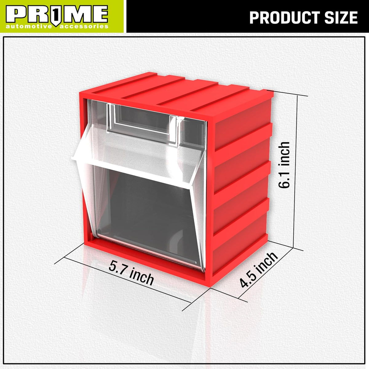 PR1ME 1 pc Garage Wall Mounted Storage organizer bin for rack