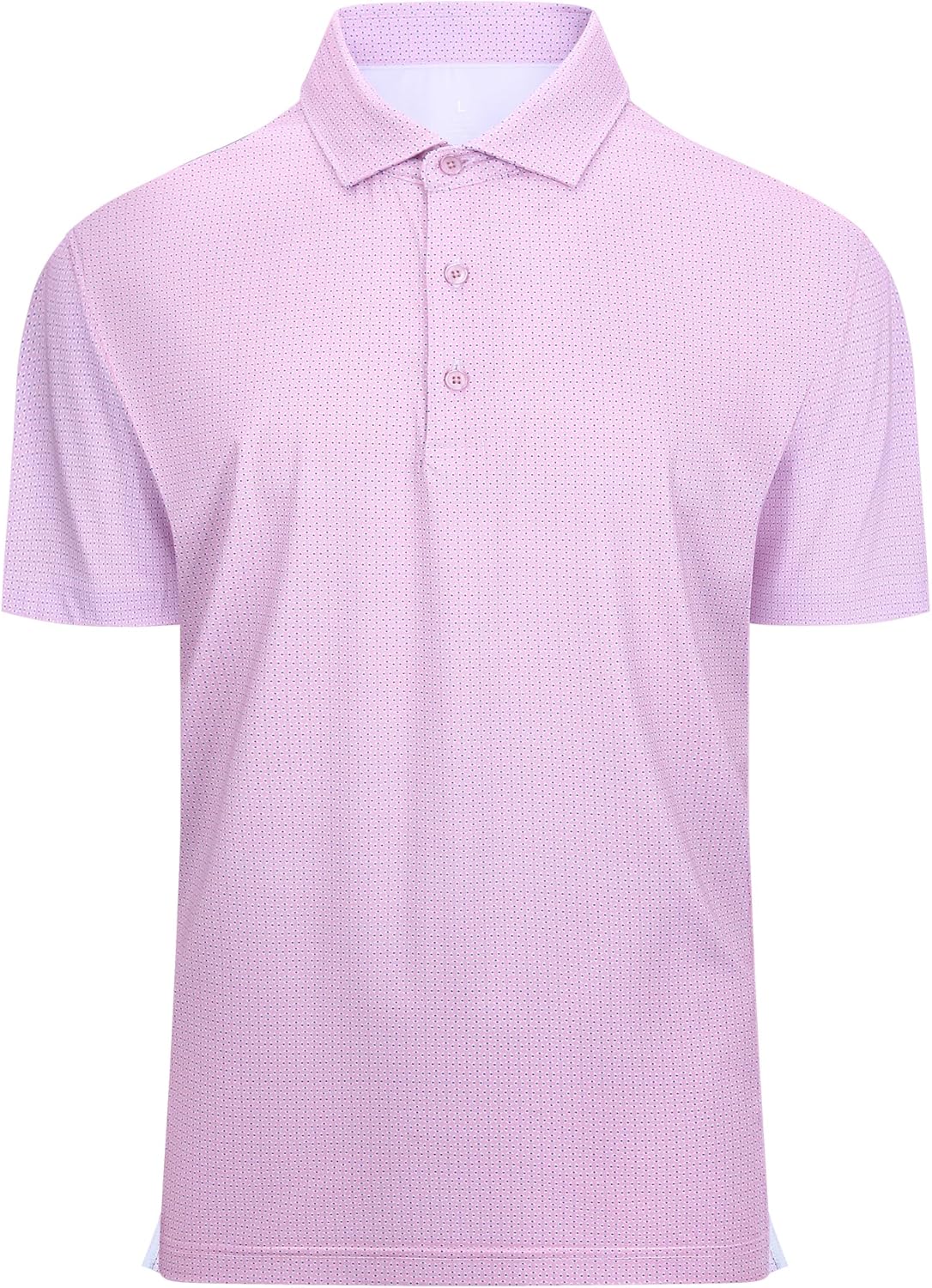 Alex Vando Mens Golf Shirt Moisture Wicking Classic Print Golf Shirts for Men