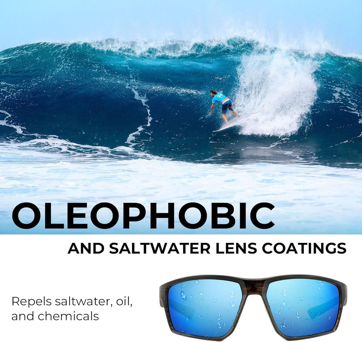KastKing Osage Polarized Sport Sunglasses for Men and Women, Ideal for Driving Fishing Cycling Running, UV Protection