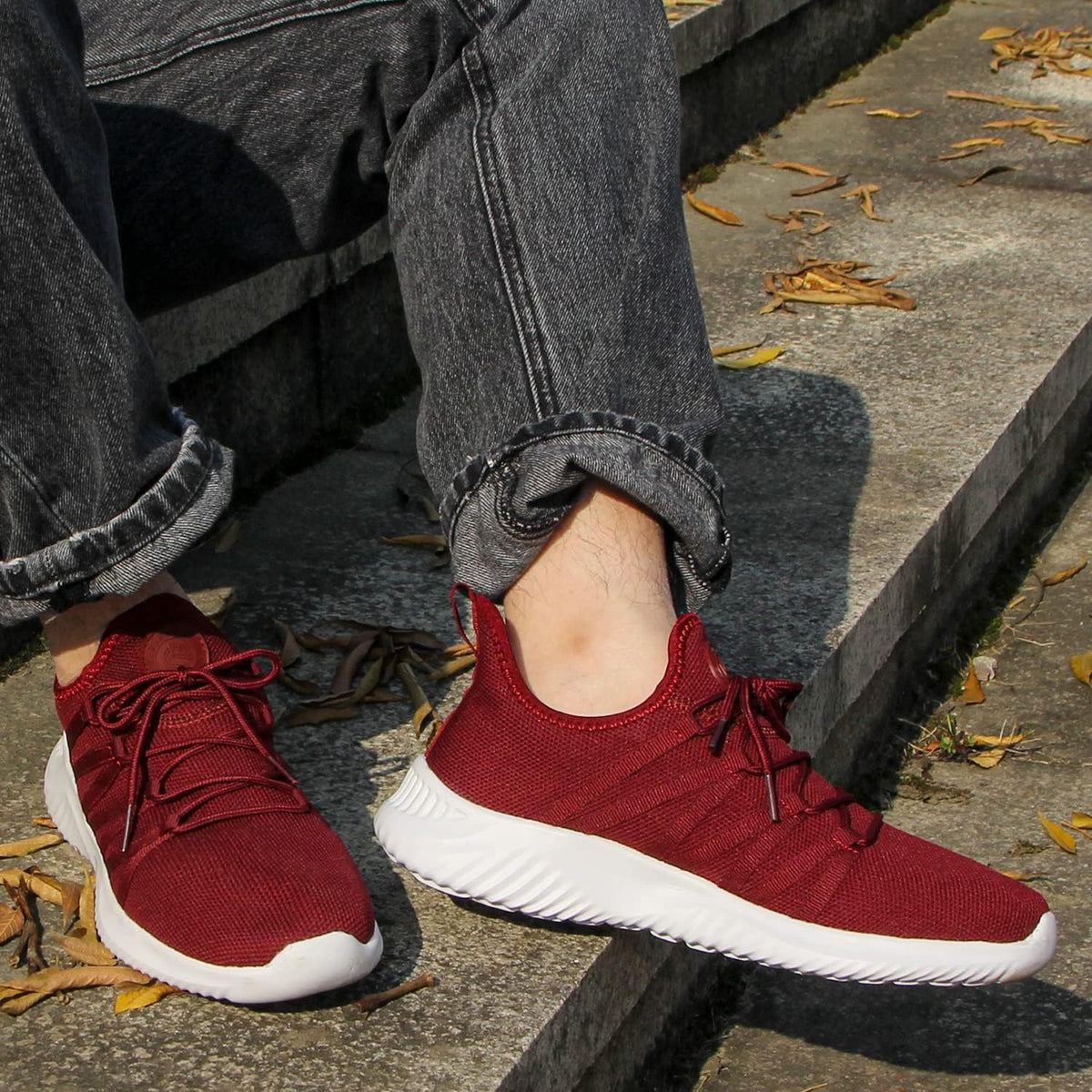 Feethit Mens Slip On Running Shoes Breathable Lightweight Comfortable Fashion Non Slip Sneakers for Men