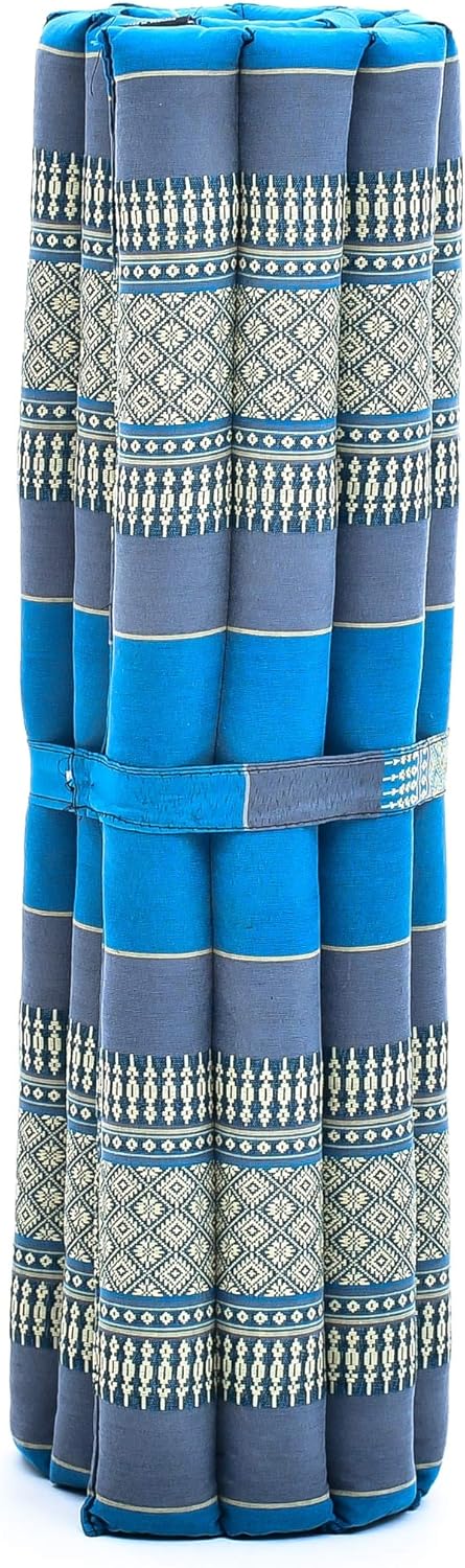 Leewadee Zabuton Seating Cushion – Square Floor Seat for Meditation Exercises, Light Yoga Mat Filled with Kapok