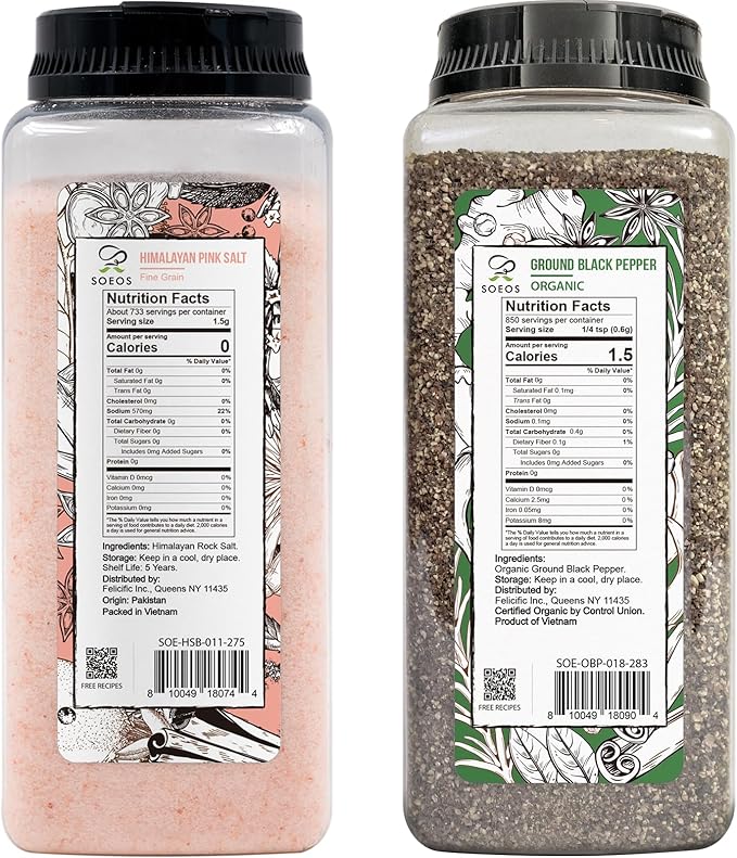 Soeos Salt + Peppercorns