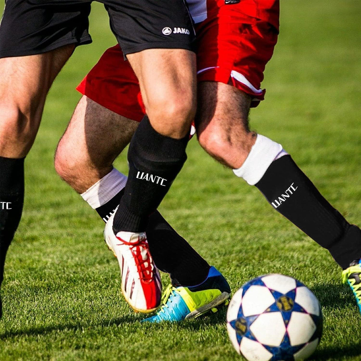 Shin Guards - Soccer Shin Guards with Cushion Protection for Kids/Adults