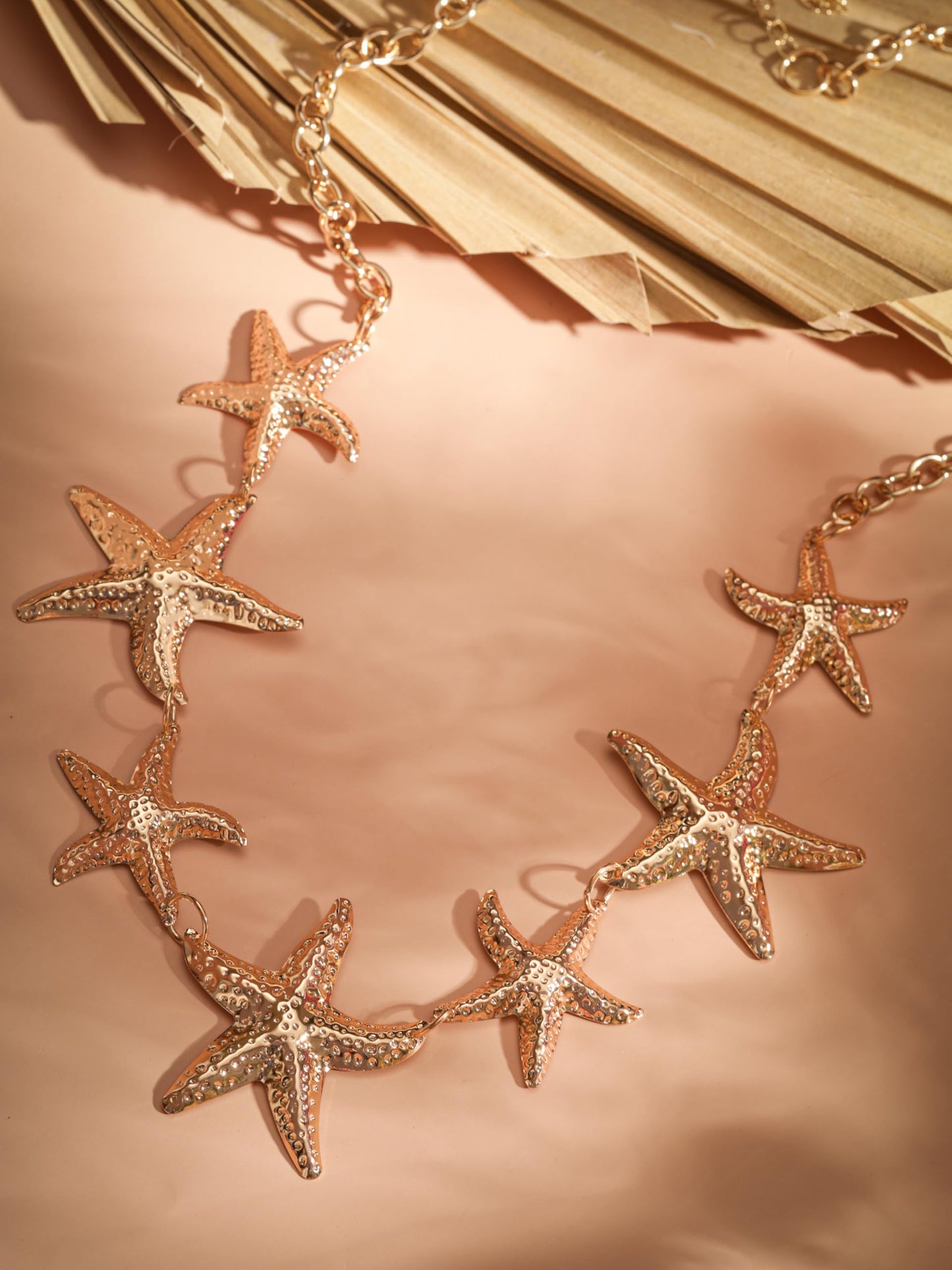 MINACHI Delicately Designed Starfish Belly Chain, Gold-Tone Coastal Charm Jewelry For Women