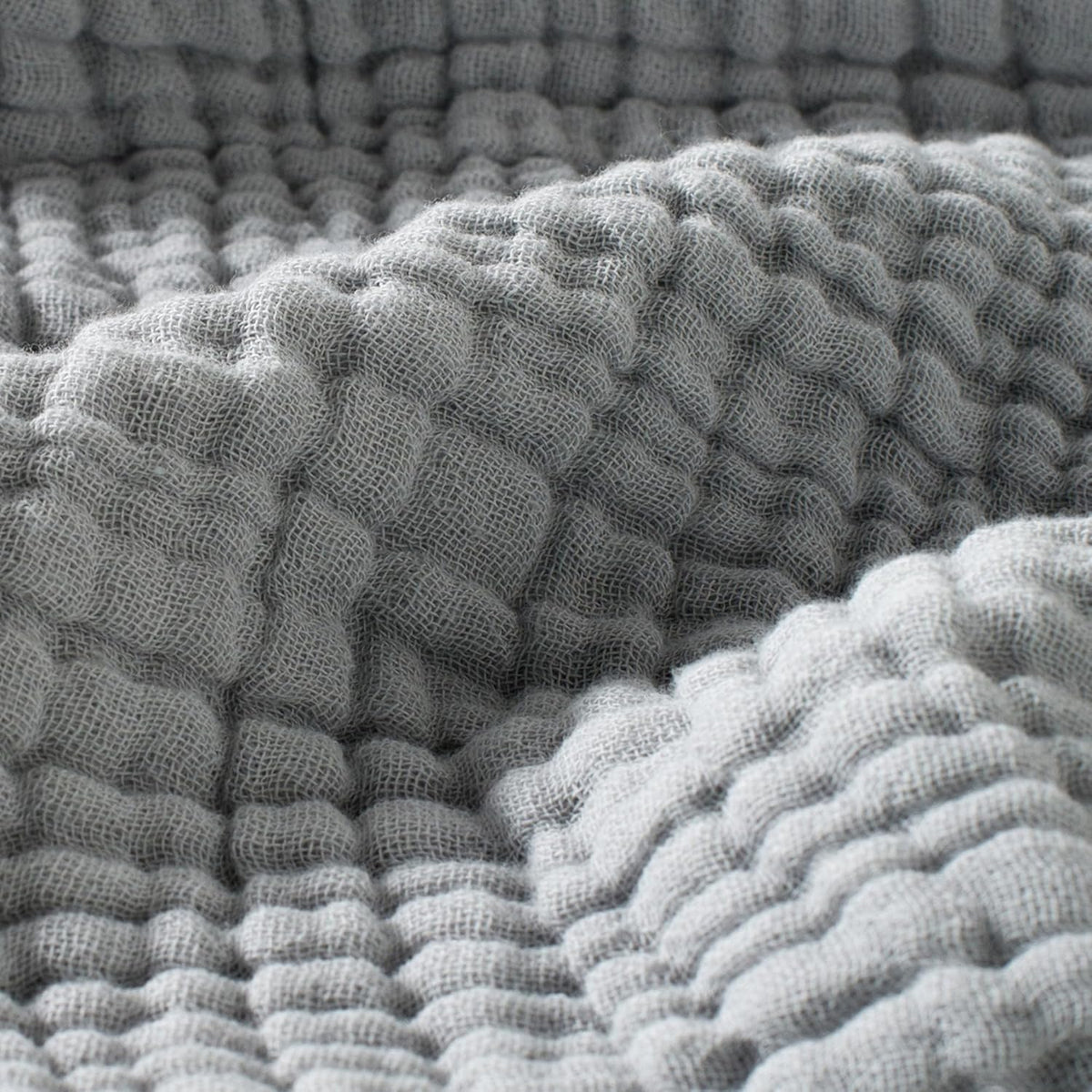 Carriediosa 100% Cotton Muslin Throw Blanket 108" X 90" King Size，4-Layers Summer Gauze Throws for Bed Couch，Soft Lightweight Breathable Linen Blankets Bedspread for Adults All Season，Grey