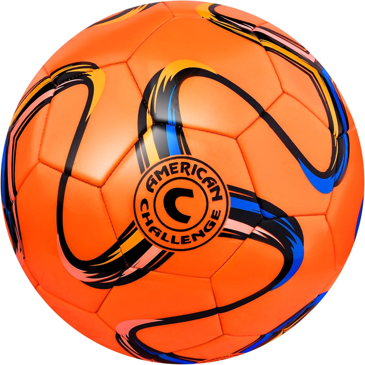 American Challenge Brasilia Soccer Ball – Soccer Ball Size 5, 4, 3 & 2 – for Youth & Adults – Ideal for Practice, Training & Grass Fields