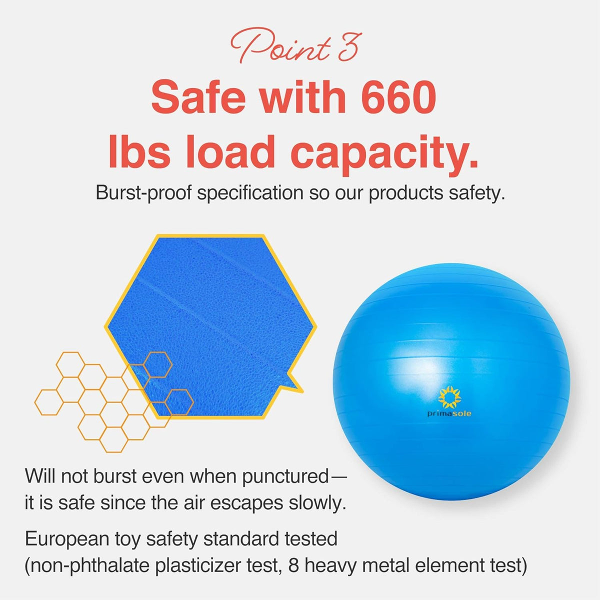 Exercise Ball for Balance Stability Fitness Workout Yoga Pilates at Home Office & Gym Birthing Ball for Pregnancy, Office Ball Chair