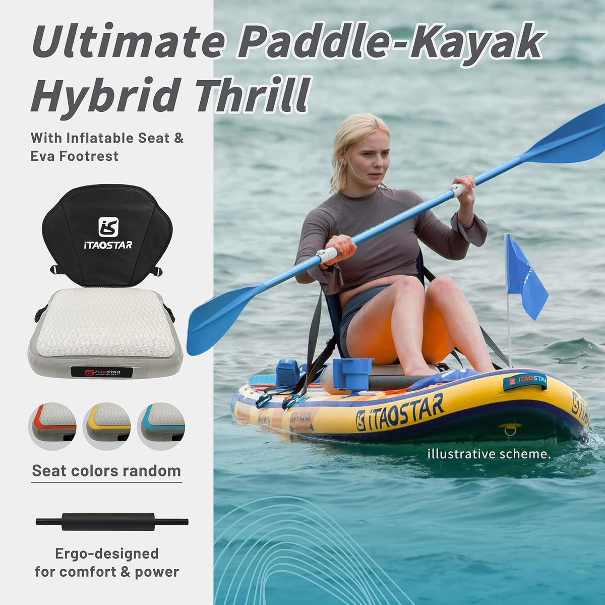 City Park 12'×35" Extra Wide Paddle Board with Seat, One-Stop Premium SUP Board Gears, Tailored 5 Fins, Stable Inflatable Stand Up Paddle Boards for Youth/Adults of All Levels