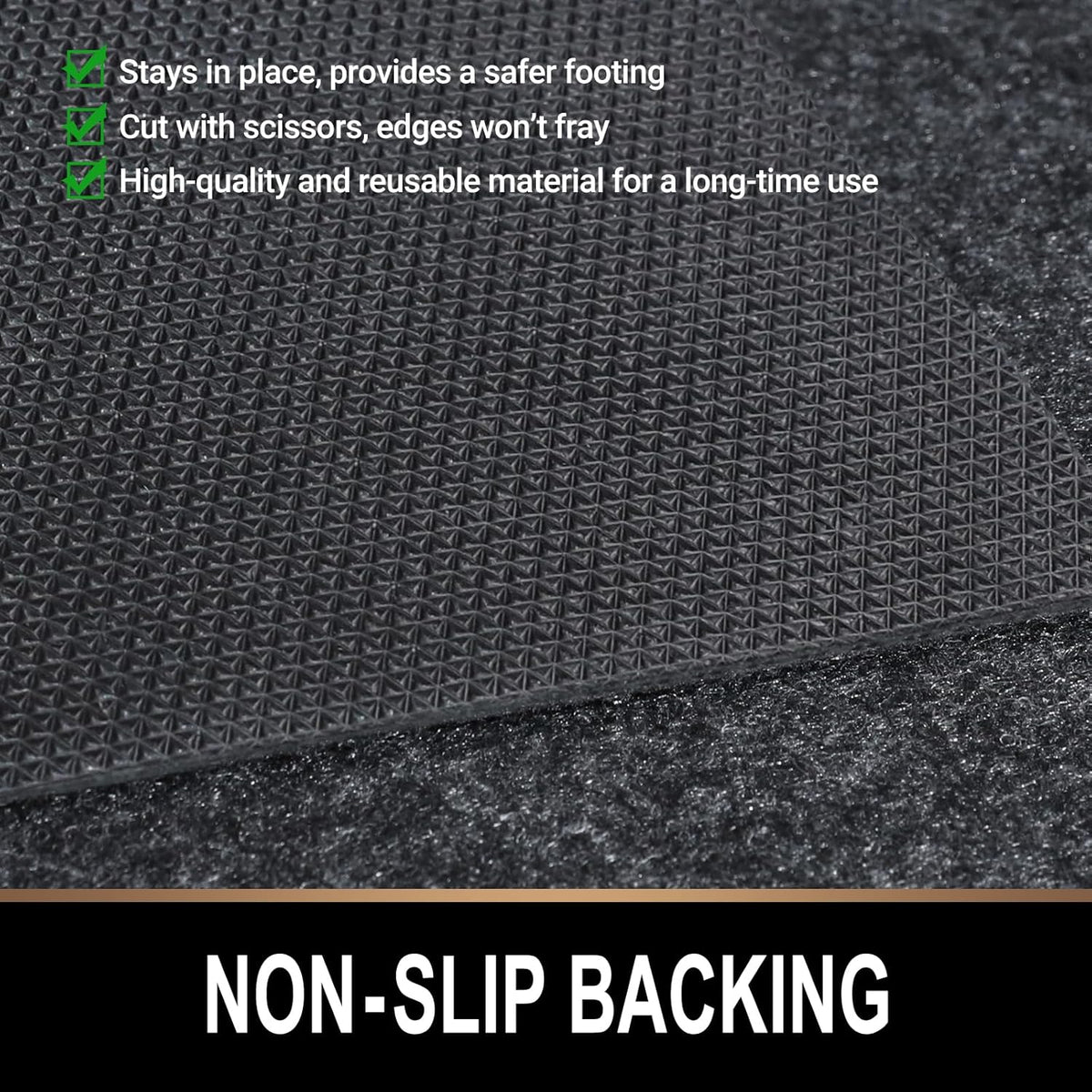 Oil Spill Mat, 7.4 x 17 Ft, Premium Absorbent Oil Pad. Contains Liquids, Protects Garage Floor from Spills, Drips, Splashes and Stains. Washable, Reusable, Waterproof Rubber Parking Mats