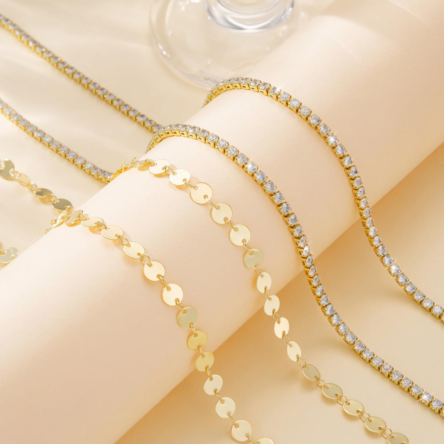 CHESKY Waist Chain, 14K Gold Plated Body Chains Jewelry for Women Adjustable Dainty Waist Beads Waterproof Belly Chain Gold Belly Button Ring Gold Chain Belt CZ Beach Jewelry for Women Gifts