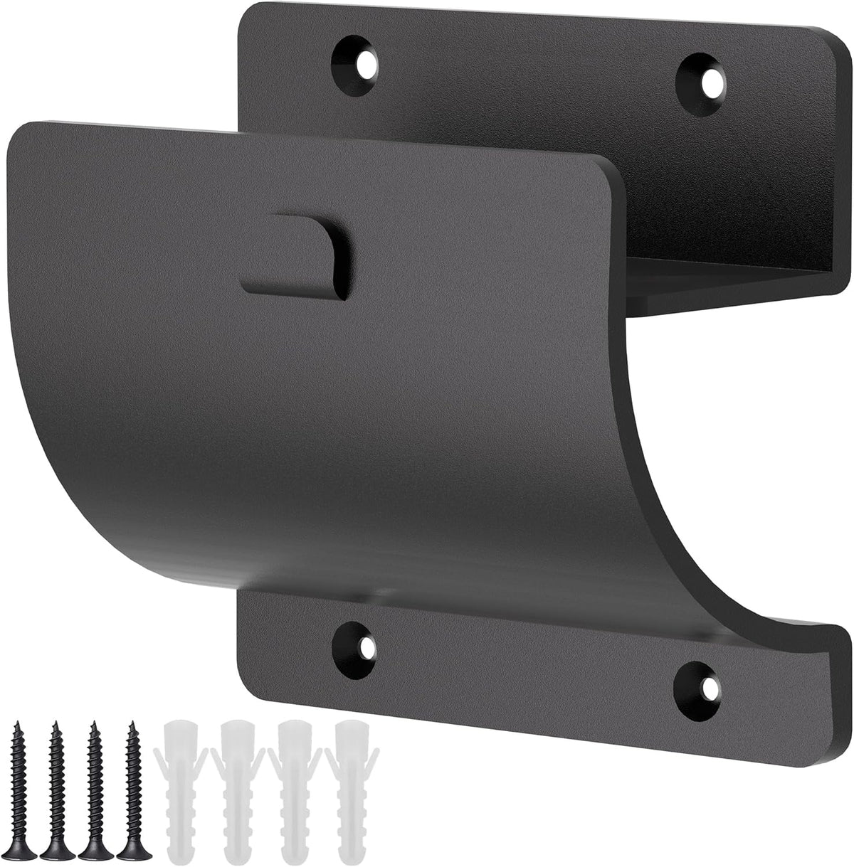 Ladder Hooks, 1 Pack Ladder Hangers for Garage Wall Wheelbarrow Hanger for Home Storage, Black