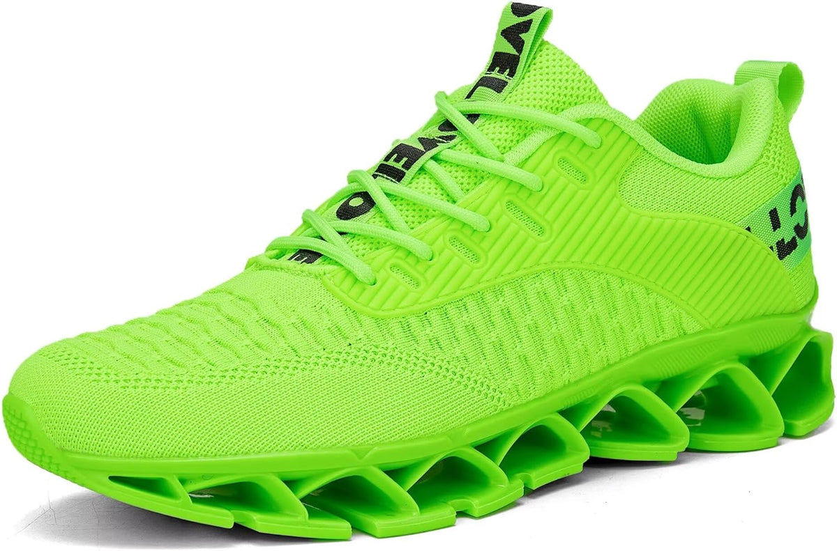 Vooncosir Men's Fashion Sneakers Breathable Mesh Running Shoes Blade Non Slip Soft Sole Casual Athletic Walking Shoes