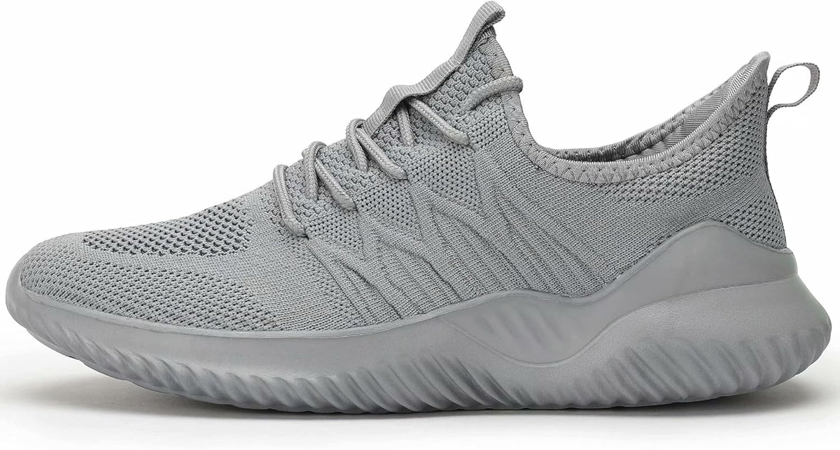 Mens Slip On Running Shoes Athletic Walking Trainers Lightweight Breathable Mesh Tennis Sneakers
