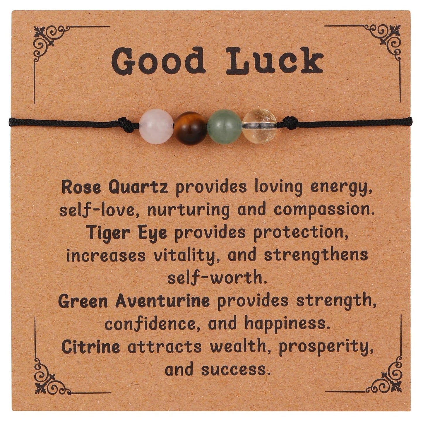 Korotho Good Luck Bracelet for Women, Green Aventurine Bracelets Healing Crystal Bracelet Good Luck Protection Gift Citrine Natural gemstones Lucky Jewelry Luck Gifts