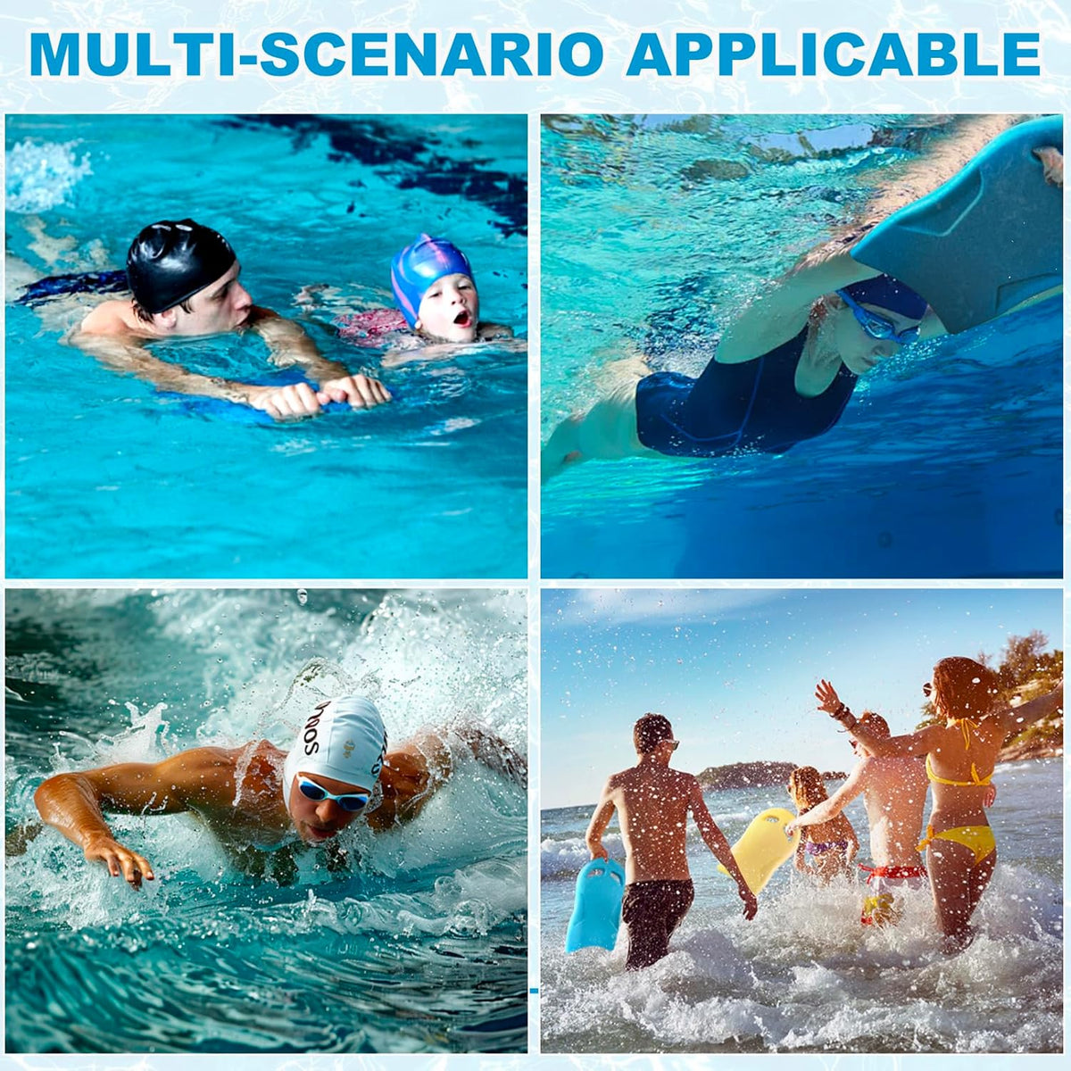 Swimming Kickboard, Lightweight and High Buoyancy Swim Training Board for Swimmers, Durable EPP Material, Ideal for Pool Exercise and Swimming Lessons