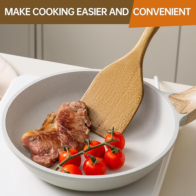 2 Pcs Wooden Cooking Utensils Set ，Wooden Spoons for Cooking,