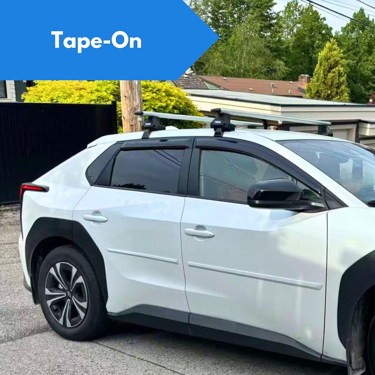 KPY Window Visors Compatible with Nissan Armada 2004-2016, 4PC Rain Guard Side Vent Deflectors Tape-On Style, 2004 2005 2006 2007 2008 2009 2010 2011 2012 2013 2014 2015 2016