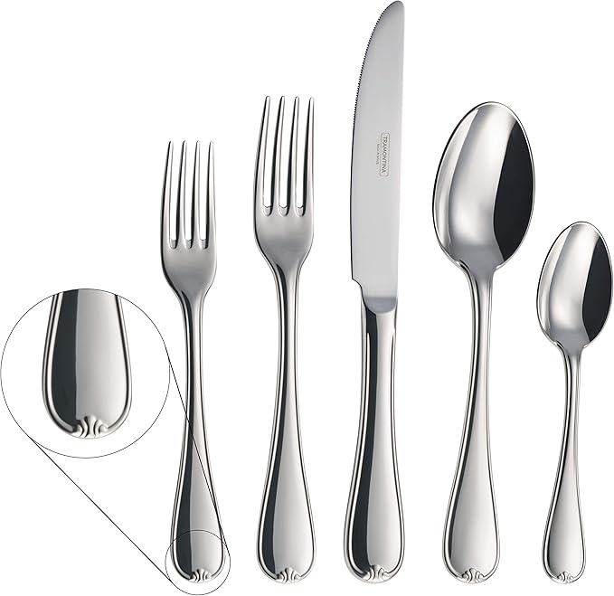 Tramontina 20 Piece Silverware Set - Vicenza Utensils Set