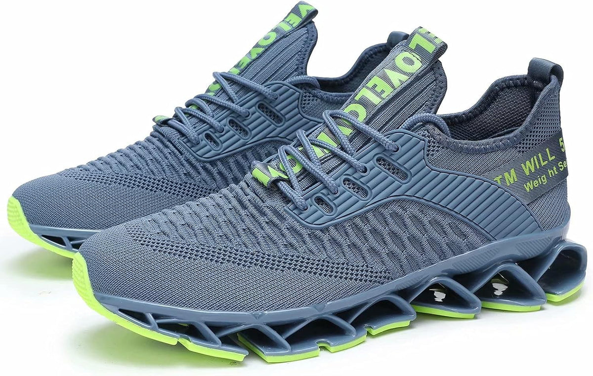 Men's Running Shoes Blade Tennis Walking Fashion Sneakers Breathable Non Slip Gym Sports Work Trainers