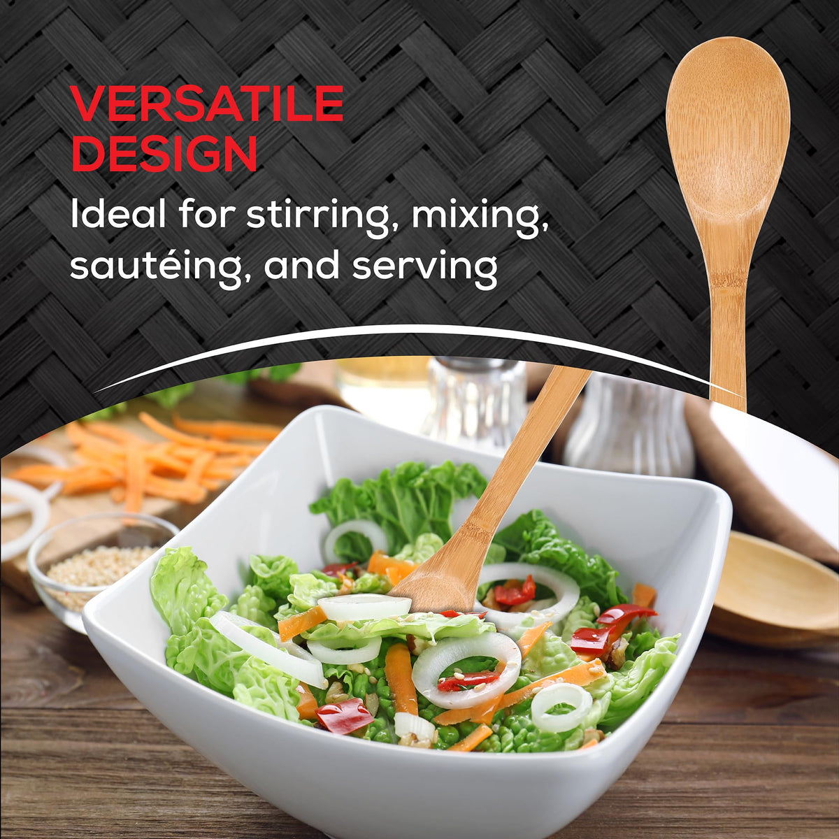 Helen’s Asian Kitchen Bamboo Kitchen Spoon Cooking Utensil, 15-Inch