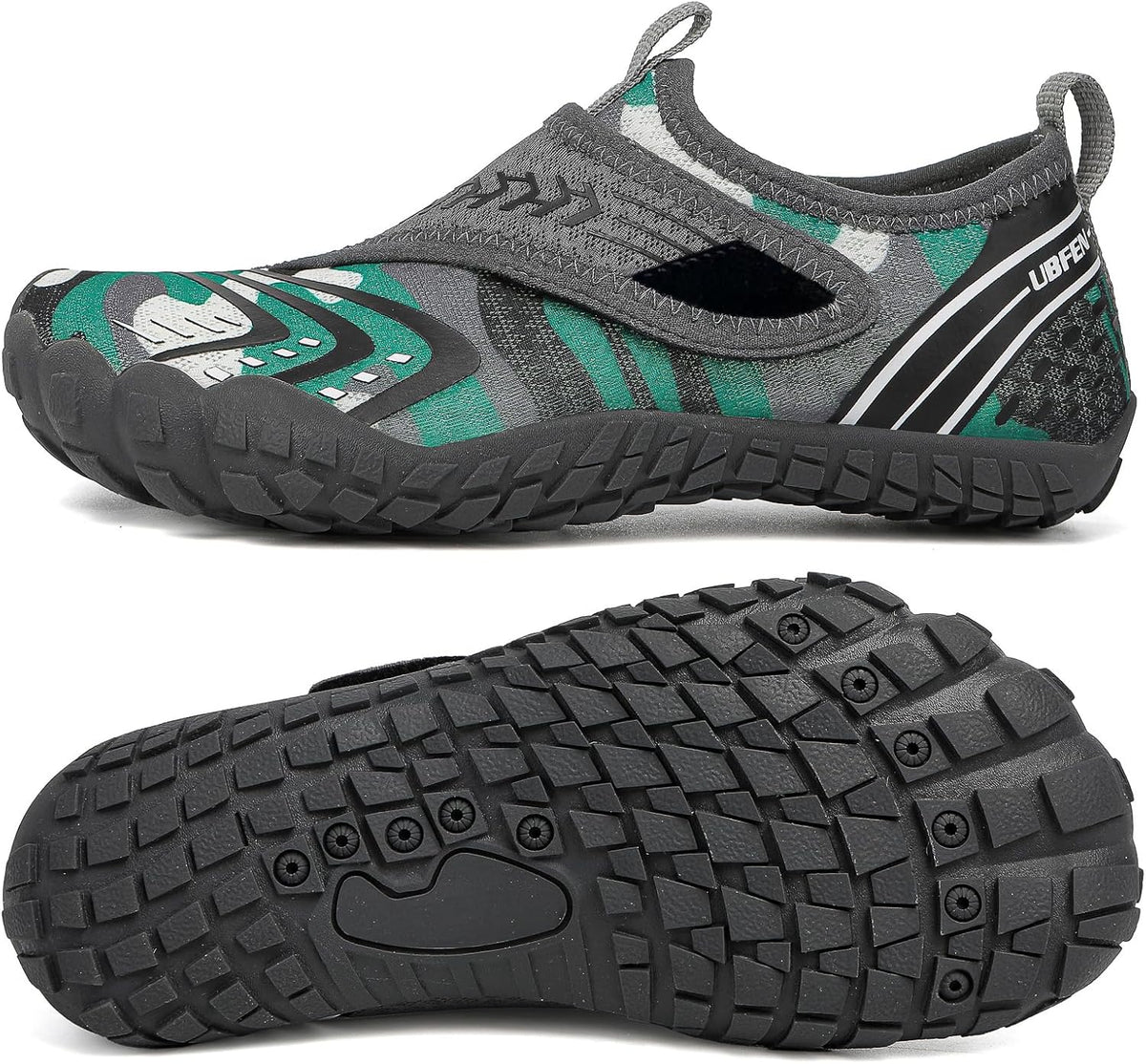 UBFEN Water Shoes for Kids Boys Girls Aqua Socks Barefoot Beach Sports Swim Pool Quick Dry Lightweight Toddler Little Big Kid