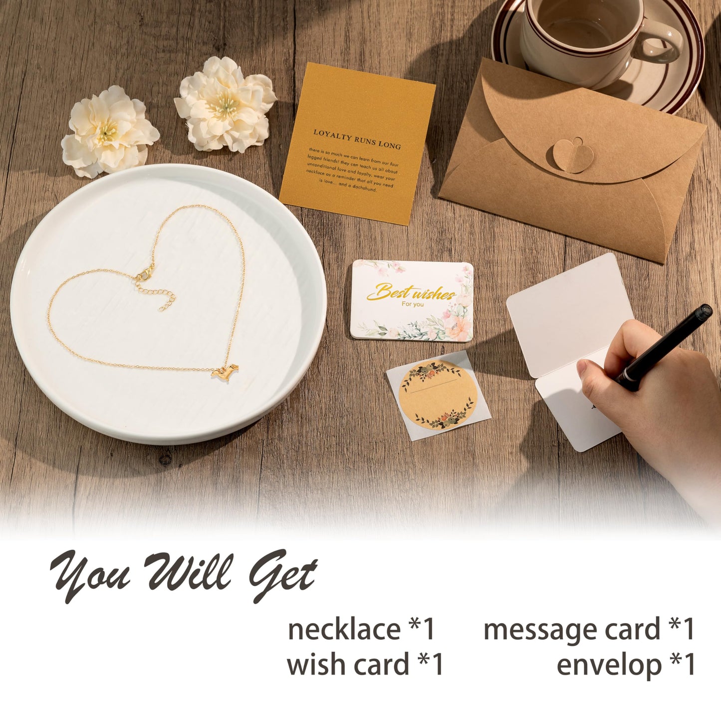 OBSUN Dachshund Gifts for Women Wiener Dog Gifts Cute Dachshund Necklace Weenie Dog Accessories for Women (Dachshund)