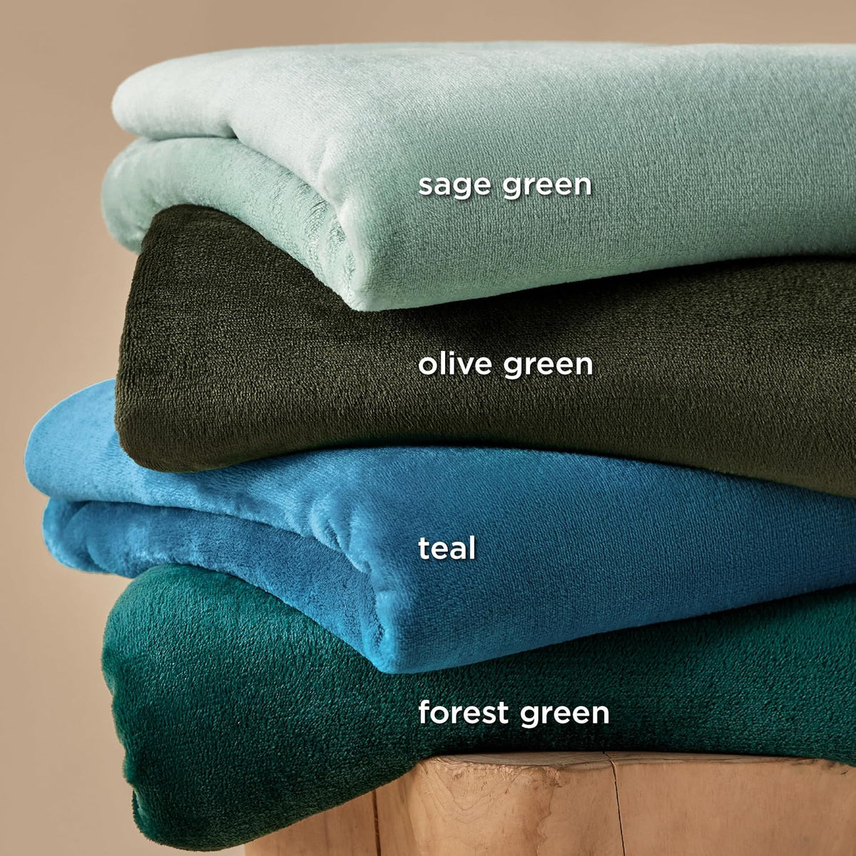 Bedsure Twin XL Fleece Blanket Dorm Bedding - Lightweight Soft Cozy Blankets for Bed, Sofa, Couch, Travel, Camping, Sage Green, 66"x90"