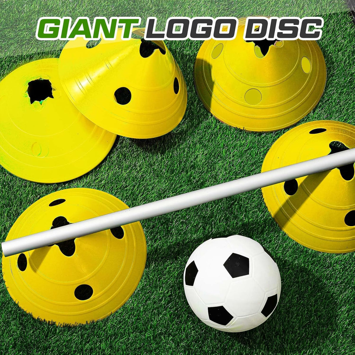 ShinyRelief Jumbo Disc Cones Jumbo Soccer Cones with Mesh Bag Giant Large Agility for Soccer Training Adult Sports