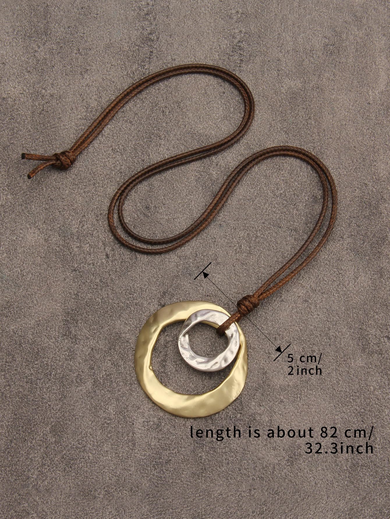 joymiao Boho Layered Necklace Vintage Necklace for Cowgirls Hippie Choker Necklace Leather Wrap Necklace for Women