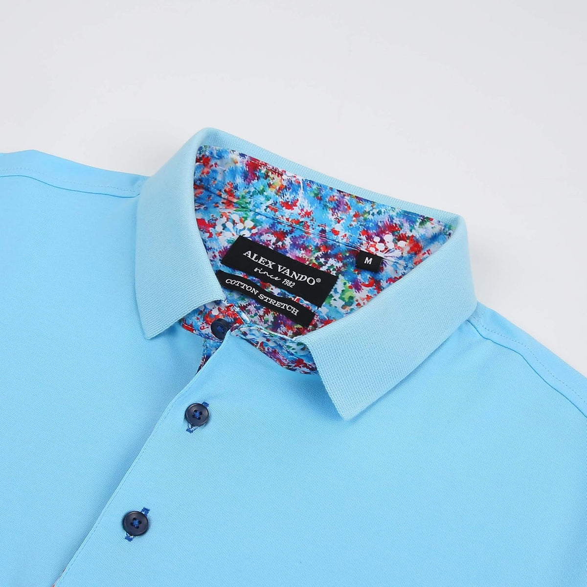 Alex Vando Mens Polo Shirts Short Sleeve Regular Fit Fashion Designed Shirt