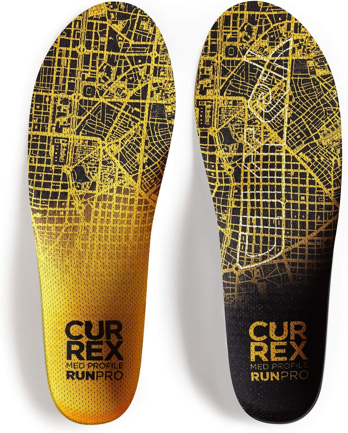 CURREX RunPro Insoles for Running Shoes – Arch Support Inserts to Help Reduce Fatigue, Prevent Injuries & Boost Performance – for Men & Women – Medium Arch, 2X