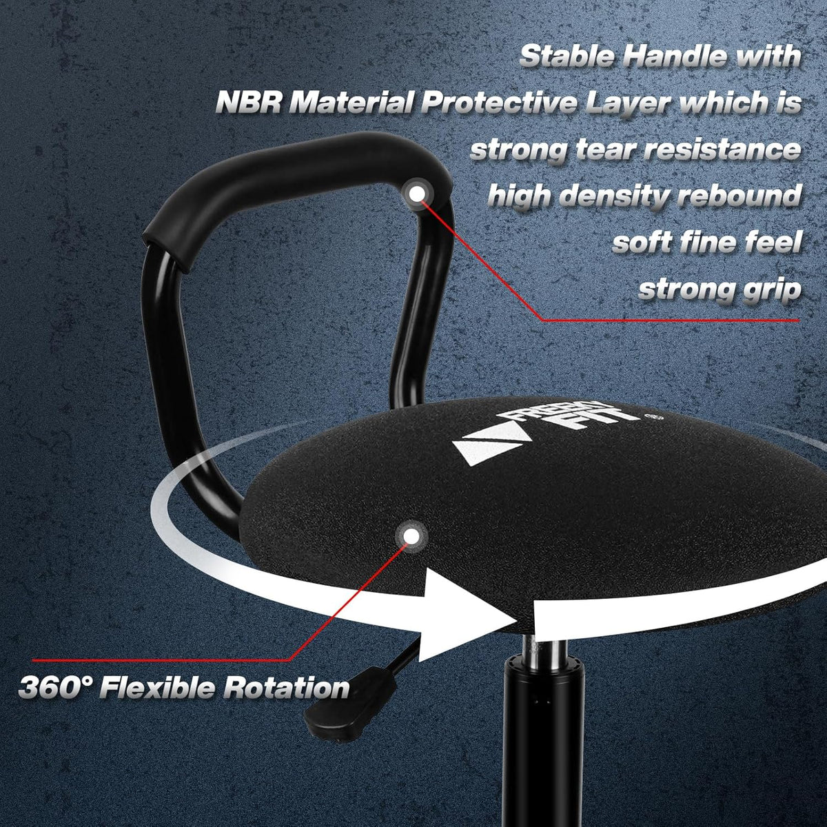 Garage Stool, Adjustable Height Swivel Work Mechanic Shop Stool with Backrest, Pneumatic Shop Chair for Home, Workshop, 300 LBS Capacity, 360° Rotation, Heavy Duty, Black