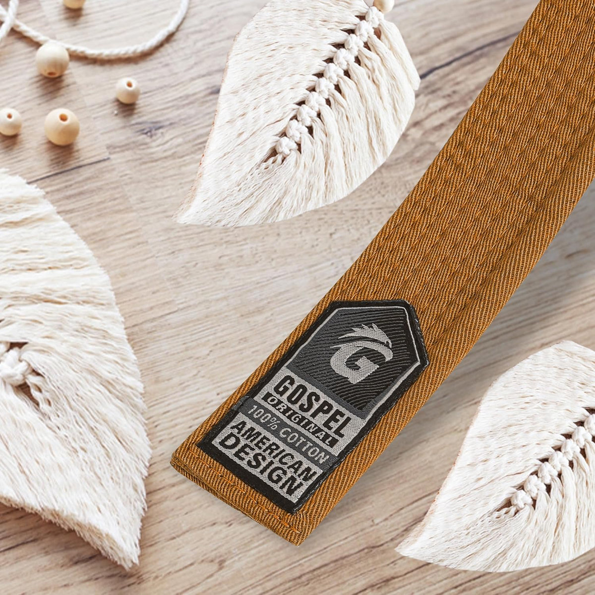 GOSPEL Vintage Series BJJ Belt for Men & Women | Brazilian Jiu Jitsu Belt with Vintage Colors