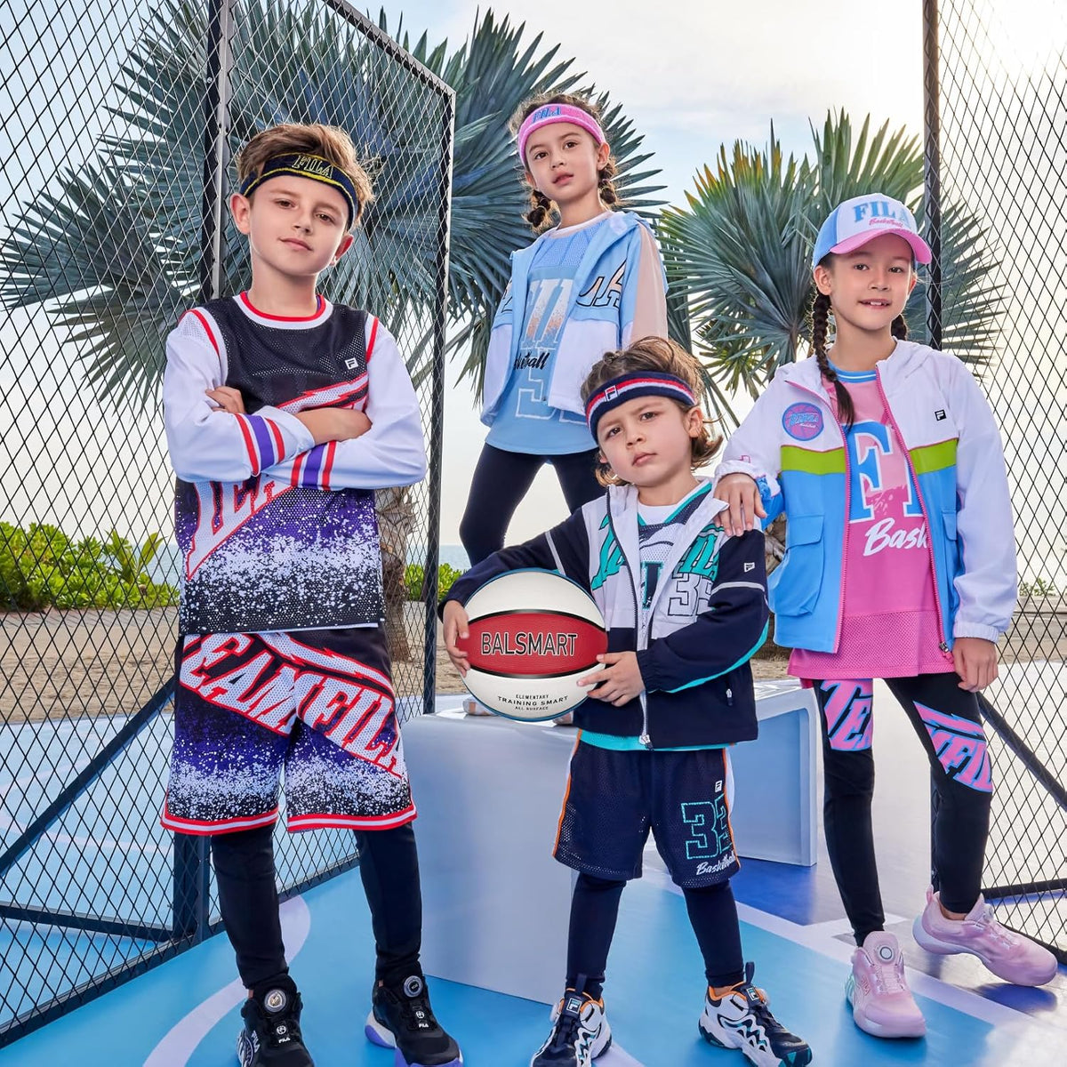 Kids Youth Basketball Size 4/5, 25.5"/27.5" Basketball for Boys and Girls Indoor Outdoor Play