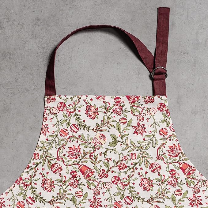 Maison d' Hermine 100% Cotton Apron for women with Pocket Kitchen Chef Apron for Men Cooking Mothers Day Gifts