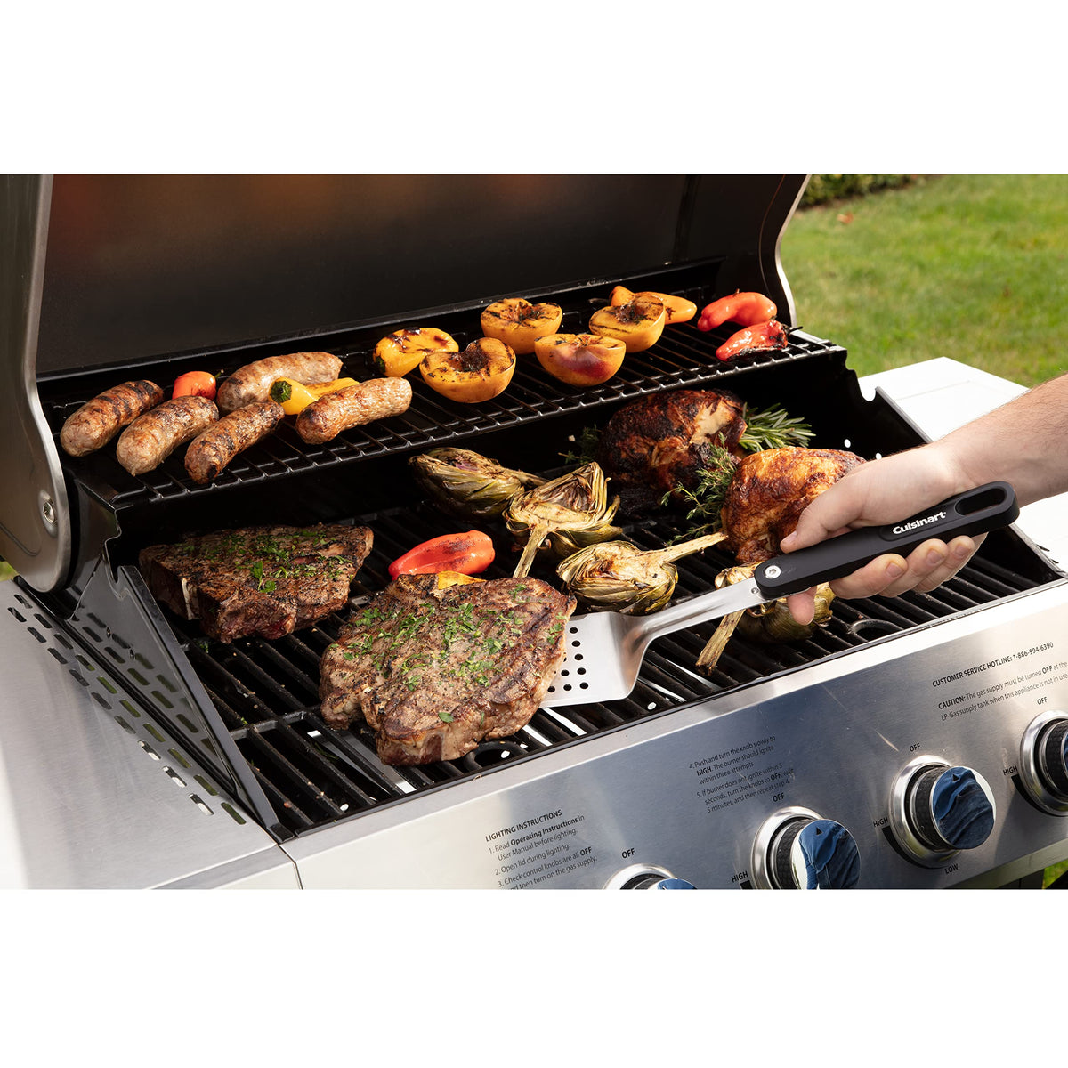 Cuisinart CGS-1000 4-Piece Folding Grill Tool Set