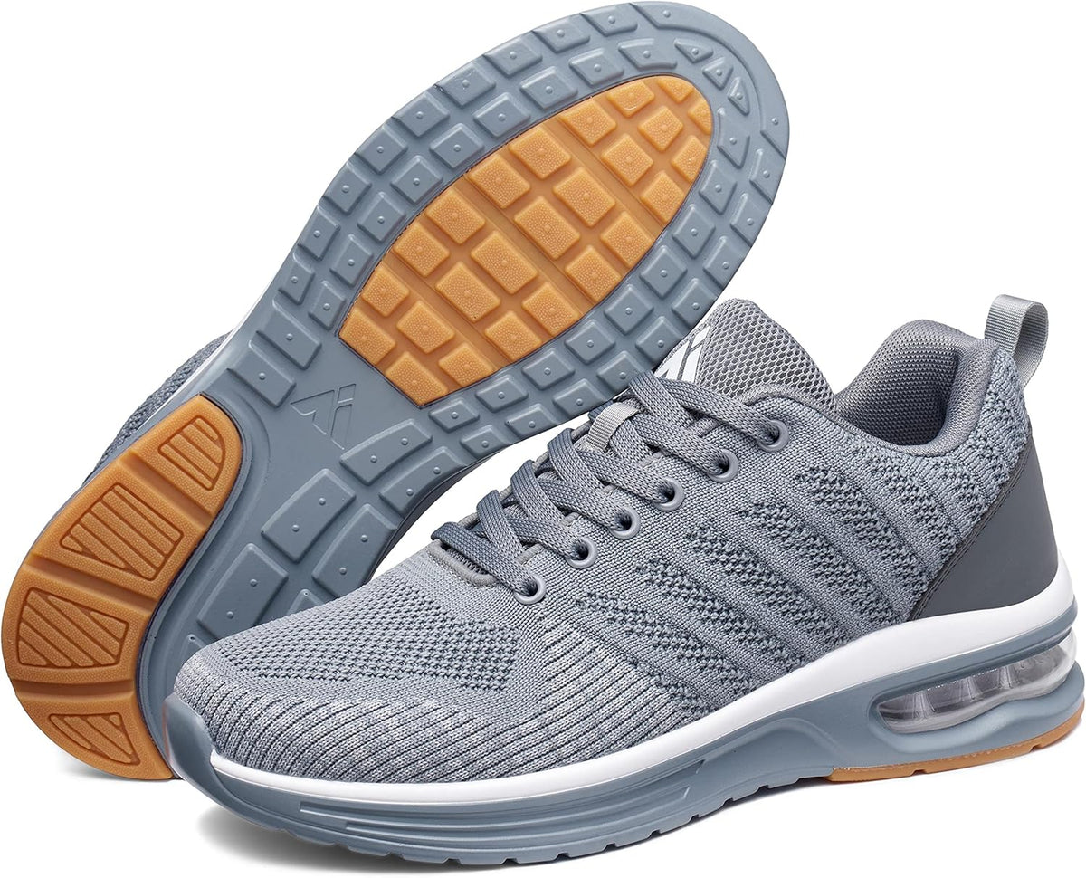 Mishansha Running Shoes for Men Sneakers Air Cushion Walking Shoes Comfortable Tennis Shoes Breathable Trail Running Shoes US Men 7.5-15