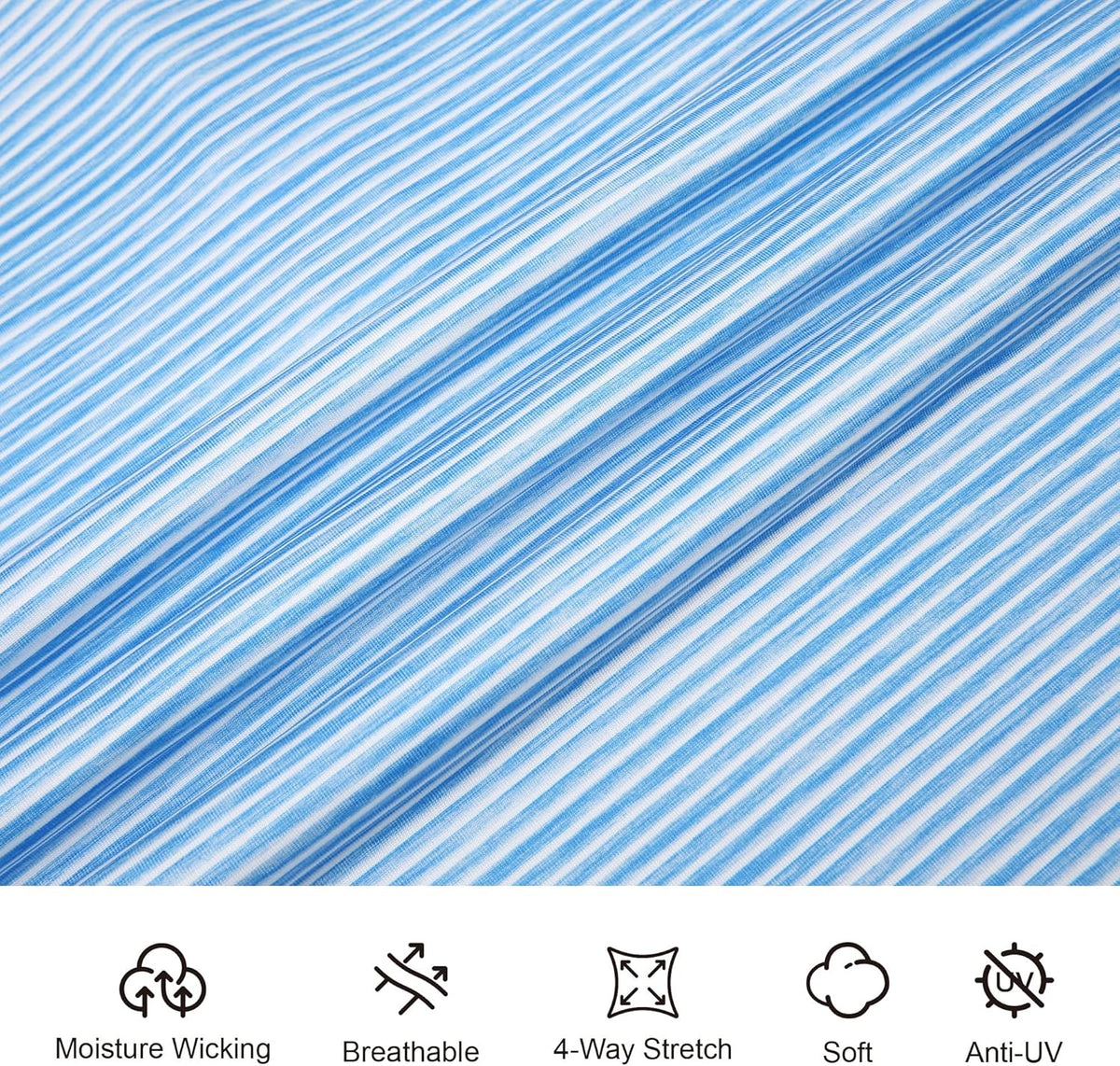 Esabel.C Jacquard Golf Shirts for Men Moisture Wicking Short Sleeve Performance Dry Fit Active Mens Polo Shirts