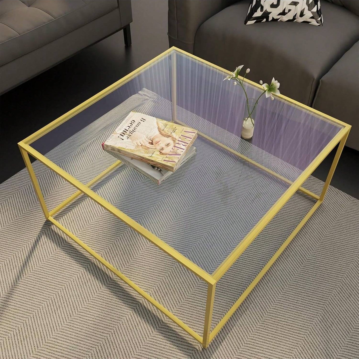 Modern Glass Coffee Center Table