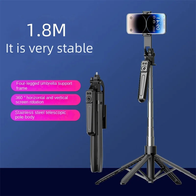 FANGTUOSI 180cm Wireless Selfie Stick