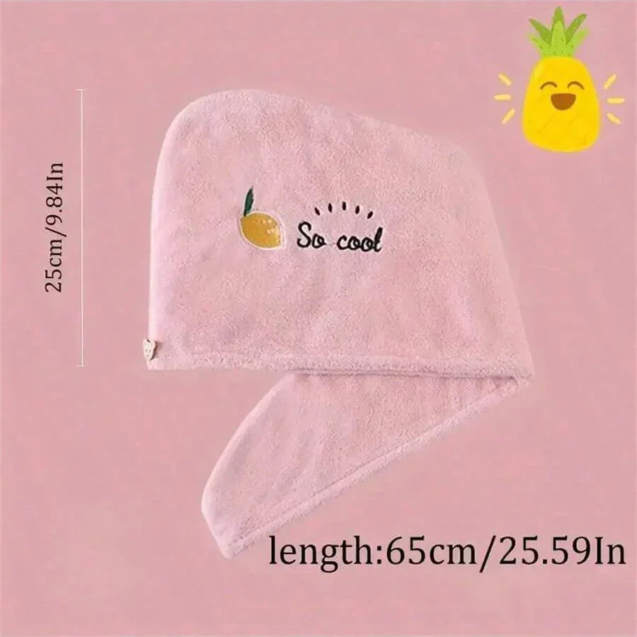 CozyFleece Embroidery Hair Cap