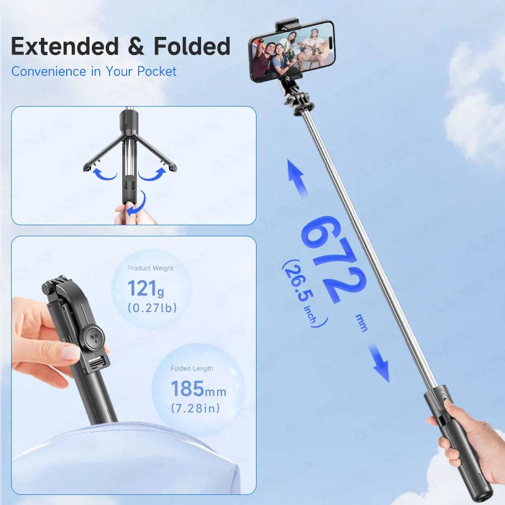 Selfie Stick Tripod with Remote
