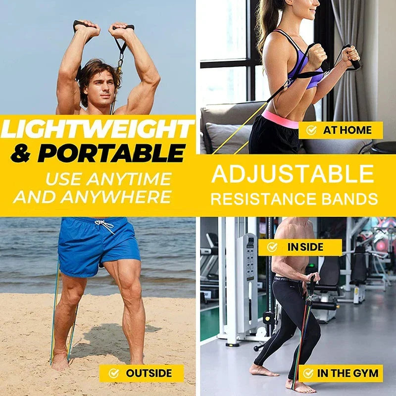 11PCS Resistance Bands Set